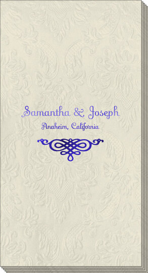 Very Special Scroll Carte Guest Towels